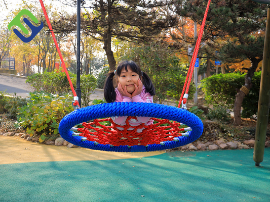 Patio Kids Round Nest Swing Seat 120cm For Playground Entertainment